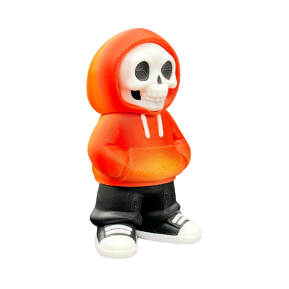 Street Skelly – 3D Printed Skeleton in a Hoodie