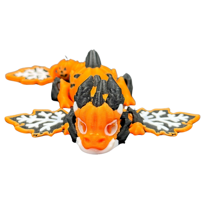 Jack-O'-Lantern Wyvern - Orange & Black