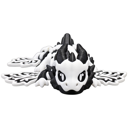 Jack-O'-Lantern Wyvern - White & Black