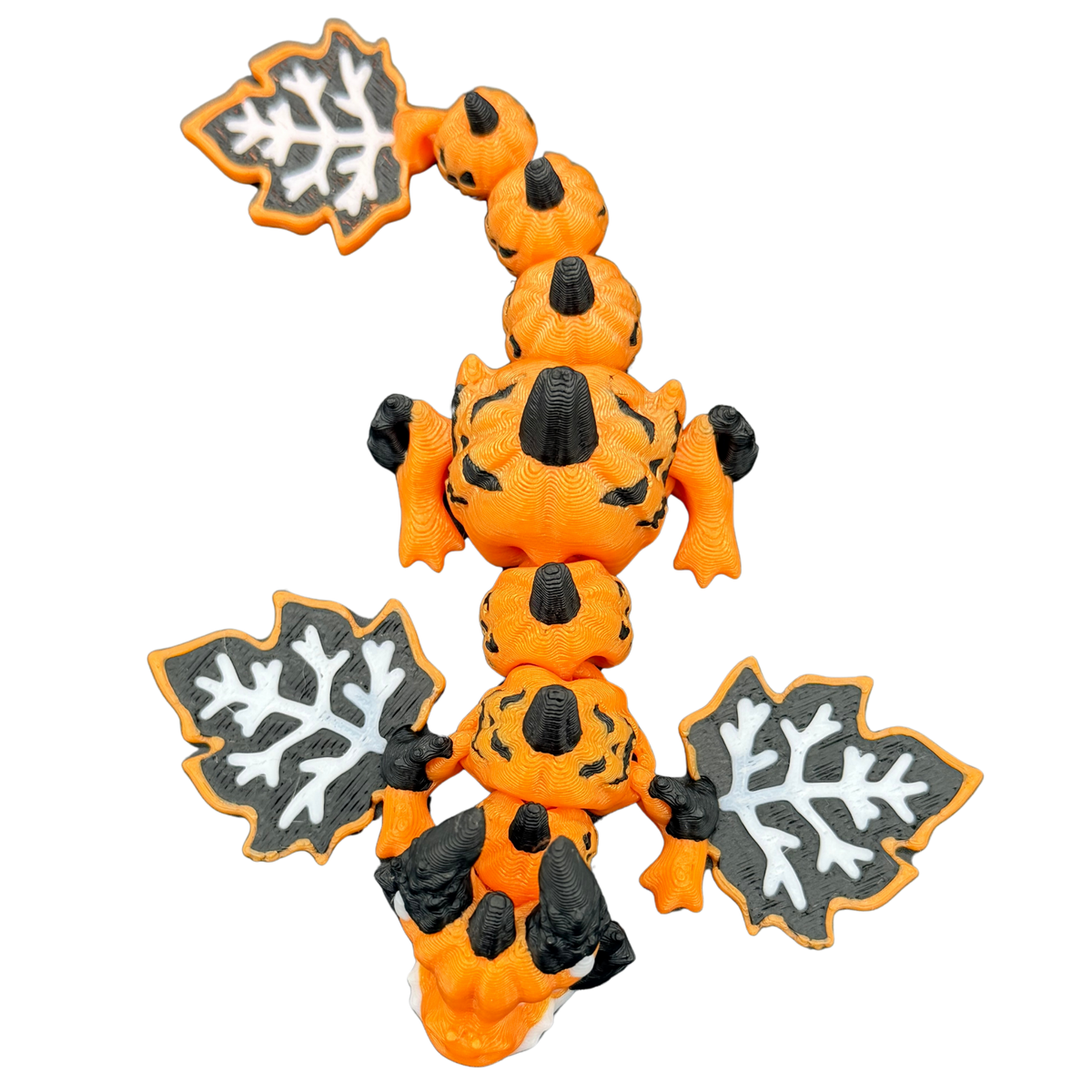 Jack-O'-Lantern Wyvern - Orange & Black