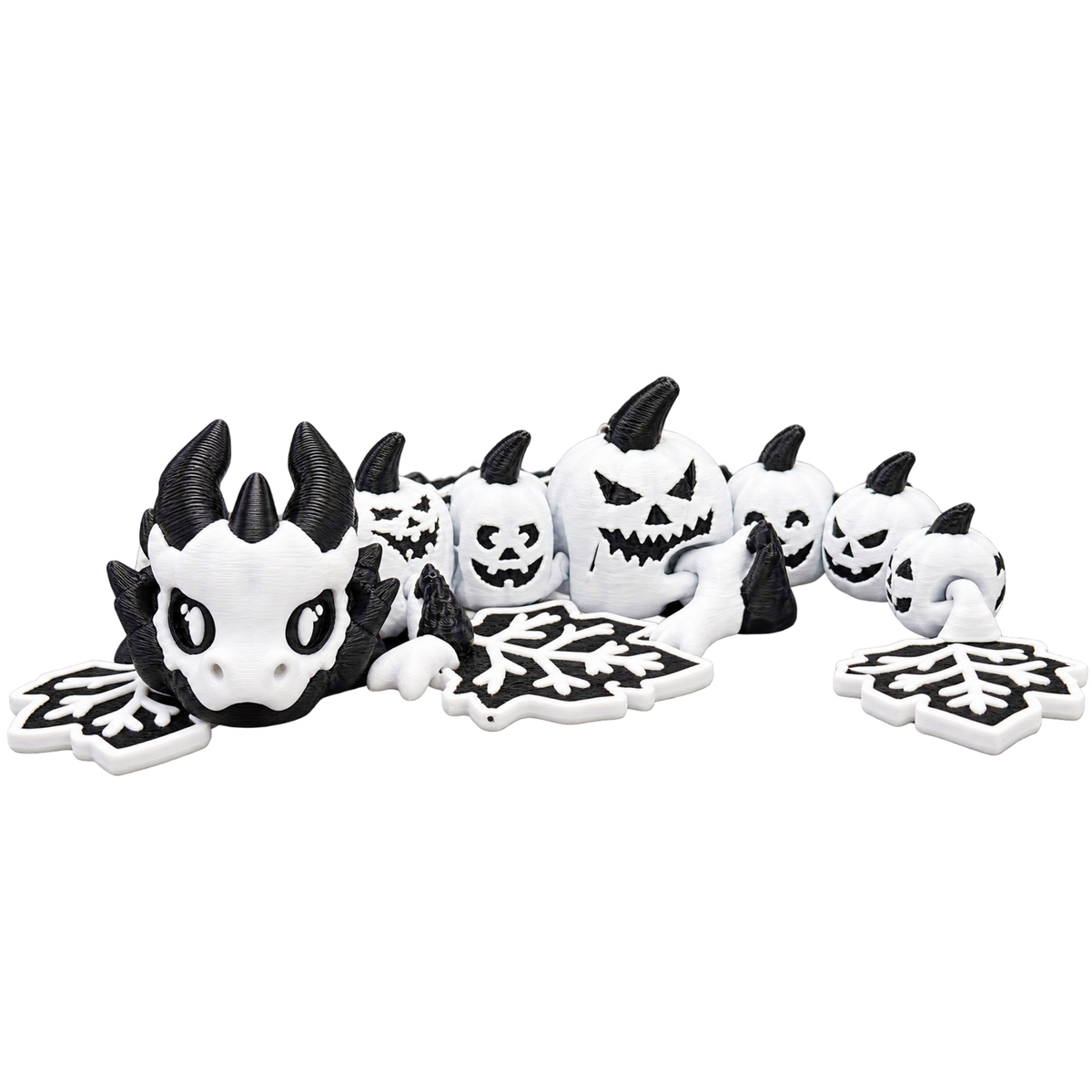 Jack-O'-Lantern Wyvern - White & Black