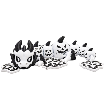 Jack-O'-Lantern Wyvern - White & Black