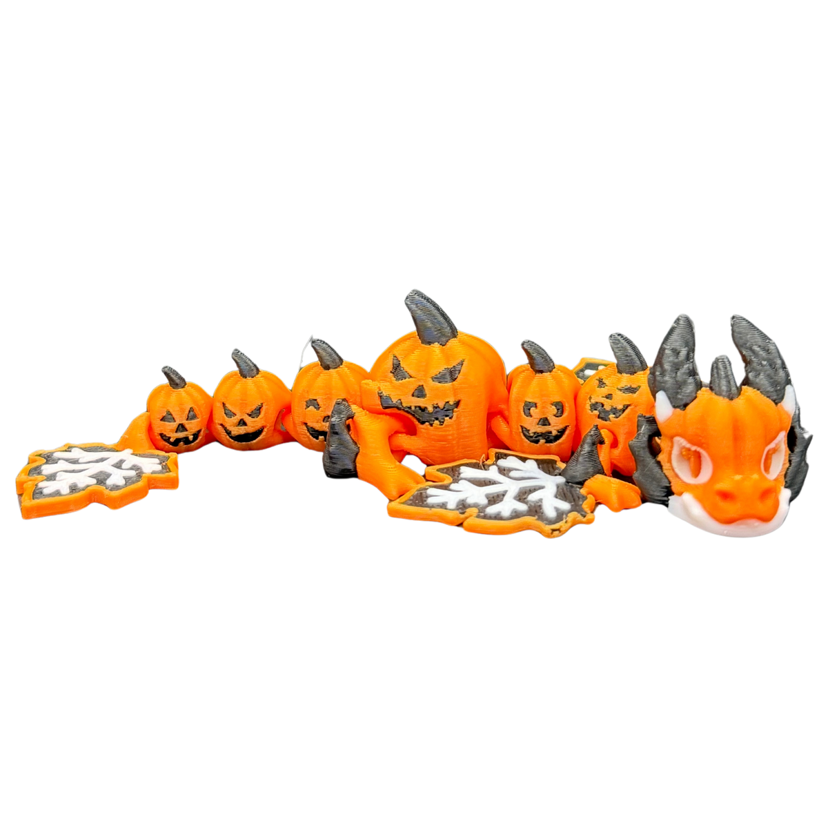 Jack-O'-Lantern Wyvern - Orange & Black